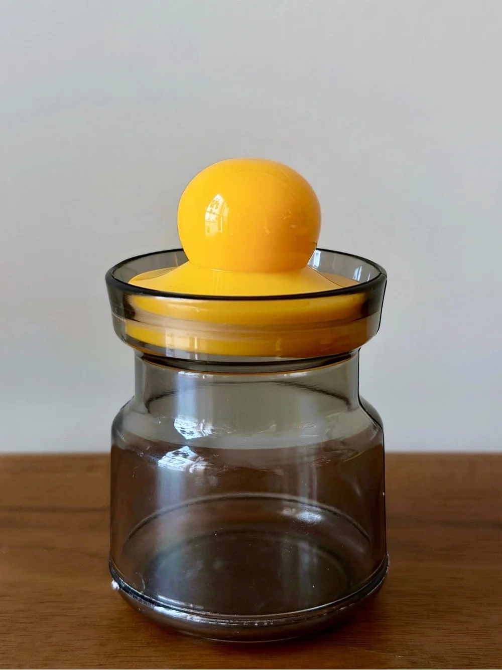 Retro Space Age Plastic Spice Jar Smoked Storage Container Canister Pop Art 70s